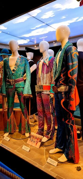Musical "Mamma Mia" - kostiumy. Muzeum Abby w Sztokholmie. 
