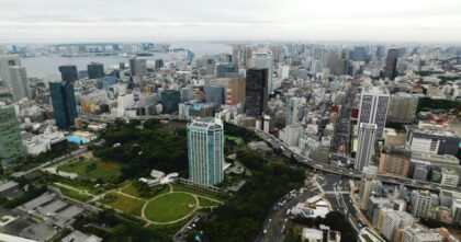 panorama Tokio Japonia widok na miasto