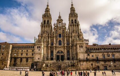 Loty do Santiago de Compostela. Katedra św. Jakuba w Santiago de Compostela.