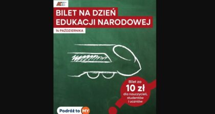 Bilety za 10 zł na Dzień Nauczyciela – promocja PKP Intercity na 14 października 2026 roku