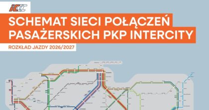 Nowy rozkład PKP Intercity 2026/2027 – oficjalna grafika przewoźnika