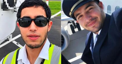 Pilot Flydubai Hamam al-Hammami przed lotem FZ1073