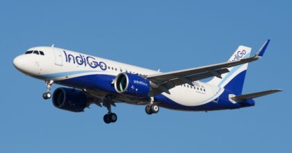Pożar w samolocie IndiGo – ilustracyjne zdjęcie Airbusa A320neo indyjskich linii lotniczych IndiGo